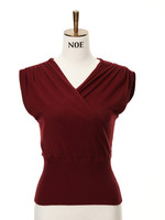 カシュクールニットトップス