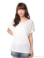 スター発泡プリントTシャツ