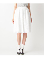 スクエアー刺繍ギャザースカート