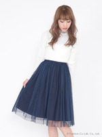 チュールミモレスカート