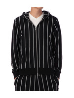 ピンストライプZIPパーカー