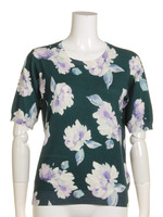 12Gフラワープリントクループルオーバー