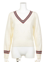 【Fi.n.t】ハート透かしAC/Cチルデンセーター