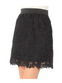 ケミカルレースウエストゴムタイトスカート