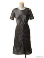 ジオメトリックストライプワンピース