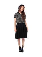 チェックトップス+スカートセットアップ