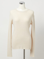 リブニットプルオーバー