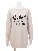 チェーンステッチロゴスウェット