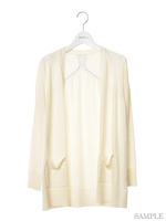 配色ニットカーデ