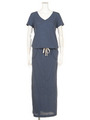 【BED＆BREAKFAST】Technorama　Thin　Stripe　V−Neck　Long　Dress