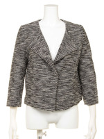 ライダース風カットツイードJK