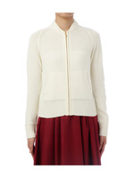 ウール混ZIPカーディガン