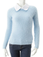 【ECURY】シャツドッキングパステルニット