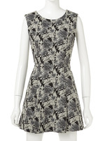 ジャガードフラワーフレアOP