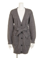 バルキーケーブルロングカーデ