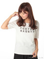 ボートネックロゴTシャツ