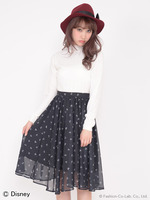 ミッキー／ドットスカート