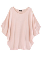 ミックスドルマンニットチュニック