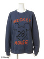 手書き風ミッキーロゴ スウェットトレーナー