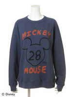 手書き風ミッキーロゴ スウェットトレーナー