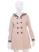 フード付ダブルボタンコート