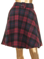 ミモレ丈チェックフレアスカート