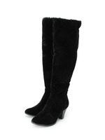 スウェードタッチロングブーツ