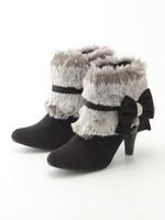 ファーショートブーツ