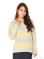 【R】ボーダークルーネックニットTOPS