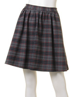 チェックギャザースカート