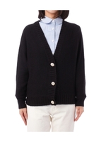 パールビジューボタンドルマントカーディガン