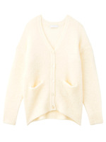 ウールボアニットカーディガン