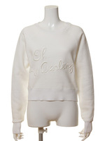 [FURFUR]文字立体的刺繍×裏起毛プルオーバー