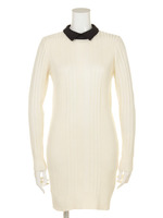 【CASUAL】衿付きニットOP