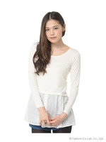 レイヤード風インナーTシャツ