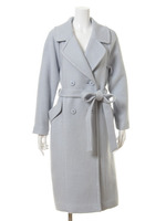 前結びロングコート