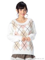 【Tralala】アーガイルプルオーバー