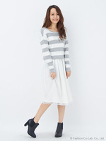 L90ボーダーニットOP／SET