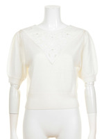 ヴィンテージ刺繍ニットプルオーバー