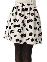 立体フロッキーフラワースカート