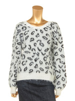 2wayヒョウ柄ニットTOPS