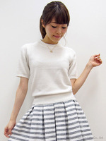 ワッフル編みパフスリーブニット【Special Price】