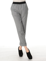 千鳥/ストライプ イージートラウザー