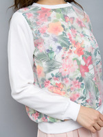 フラワーオーガンジーTOPS