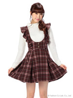 【LIZLISA】☆WEBLIMITED☆チェックジャンスカ