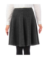 ウール混ジャージフレアスカート