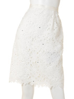 パーツとびレースタイトスカート