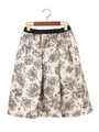 JCT フラワープリントWゴムスカート