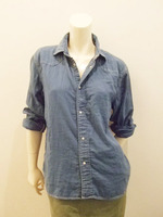 ダブルガーゼインディゴシャツ