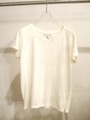 刺繍入りクルーネックTシャツ